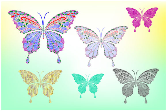 Abstract Butterfly Image Collections: Graphics & Logos