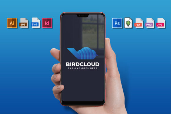 Bird Cloud Logo: Clean Graphics & Logos for Digital Sellers