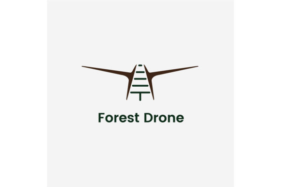 Forest Drone Logo Design: Graphics & Logos for Nature-Tech Brands