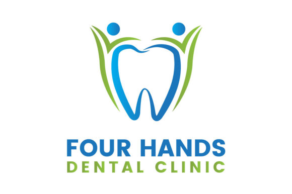 Four Hands Dental Clinic Logo Design: Graphics & Logos