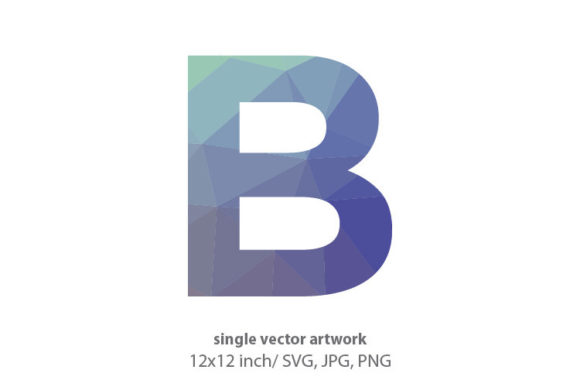Geometrical Pattern, Letter B: Clean Icons & Graphics