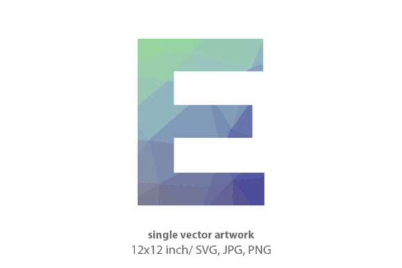 Geometrical Pattern, Letter E: Graphics & Icons