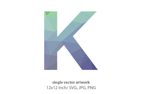 Geometrical Pattern, Letter K: Graphics & Icons
