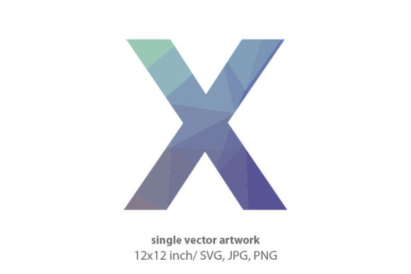Geometrical Pattern, Letter X Graphics & Icons