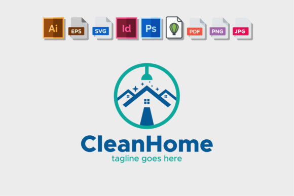 Home Cleaning Graphics & Logos
