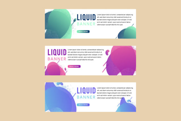 Horizontal Line Bubble Pastel Banner: Graphics for Real Local Branding