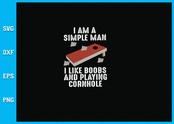 Man I Like Boos and Playing Cornhole SVG Graphics