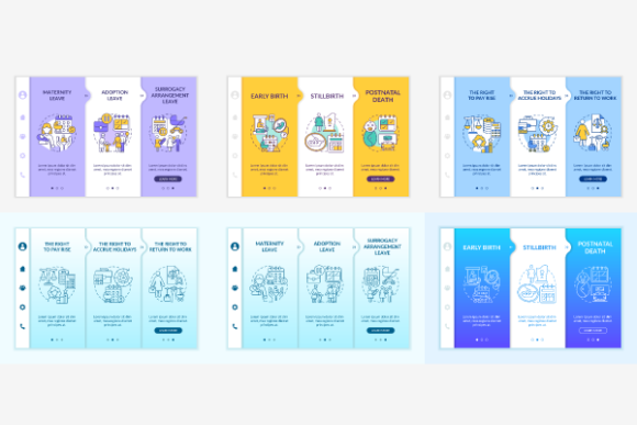 Maternity Leave Rights Vector Template: Graphics for HR & Wellness Brands