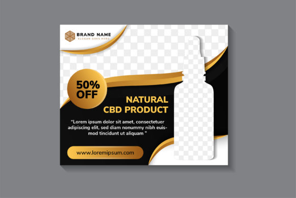 Natural Cbd Product Horizontal Banner