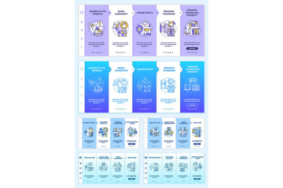 Racism in Society Onboarding Vector Set: Graphics for Purpose-Driven Crafters