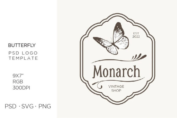 Romantic Butterfly Graphics & Logos