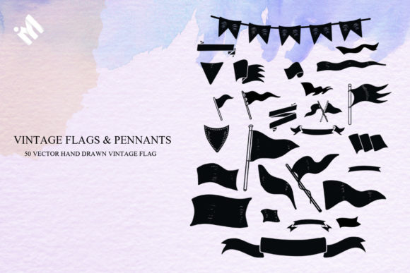 Vintage Flags and Pennants: Decorative Graphics That Elevate Editorial Design